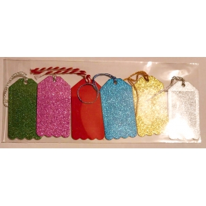 Glitter Gift Tags (6 pack)